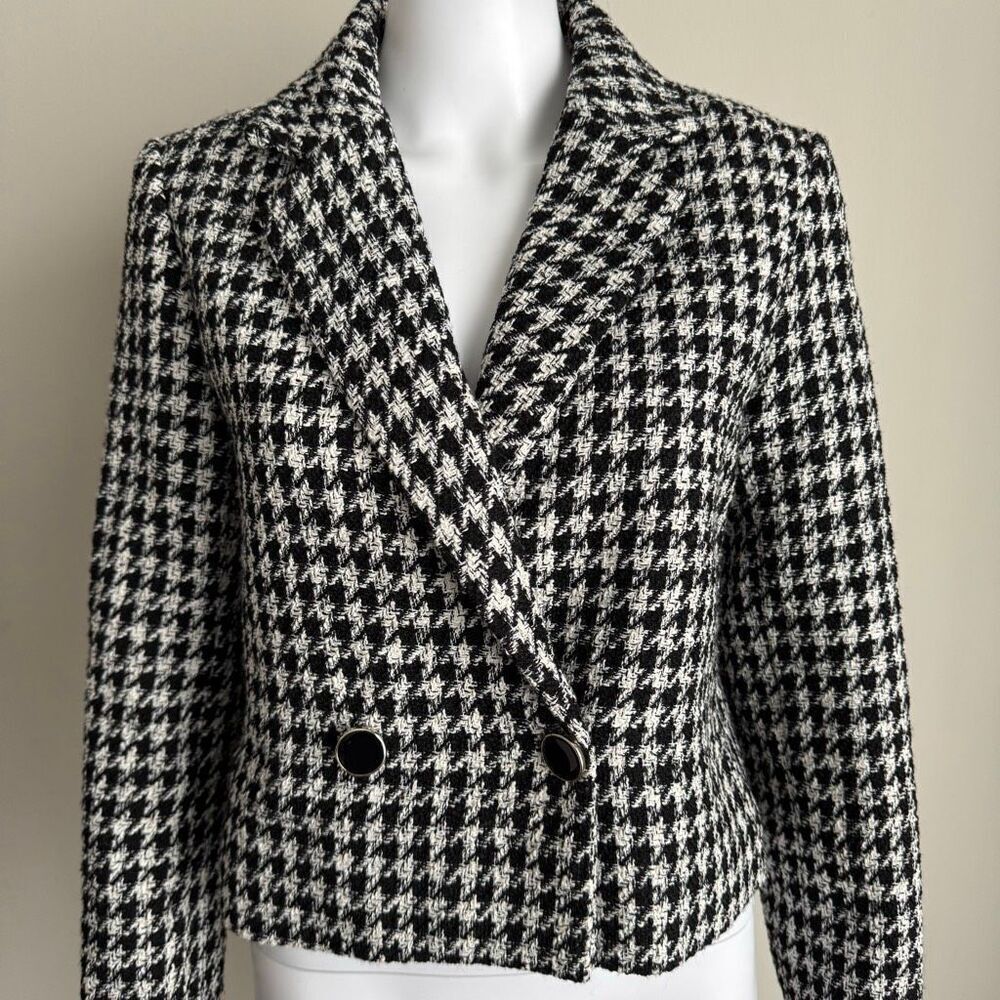 Anthropologie Maison D’ Amelie Made In Paris Houndstooth Twee Jacket